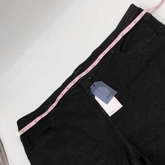 Universal Standard black shimmer jeans size 20 zip ankle new w/ tags 29" inseam - Picture 9 of 15